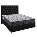 Ver imagem 1 de Conjunto Cama Box Preto Casal + Colchão D33 Iso100 Ortobom + Cabeceira