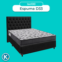 Ver imagem 4 de Conjunto Cama Box Preto Casal + Colchão D33 Iso100 Ortobom + Cabeceira