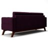 Sofá 1,50M 2 Lugares Sandero B-292 Veludo Uva - Domi - 4