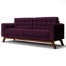 Sofá 1,50M 2 Lugares Sandero B-292 Veludo Uva - Domi - 1