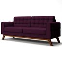 Ver imagem 1 de Sofá 1,50M 2 Lugares Sandero B-292 Veludo Uva - Domi