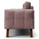 Ver imagem 6 de Sofá 1,80M 3 Lugares Sandero B-305 Veludo Rosê - Domi