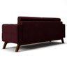 Sofá 2,10M 3 Lugares Sandero B-278 Veludo Marsala - Domi - 4