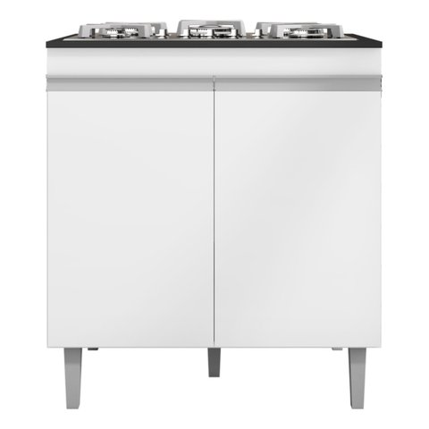 Balcão Gabinete Multiuso Cooktop Andreia 4 ou 5 Bocas