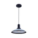 Ver imagem 1 de Kit com 03 unidades Pendente Chapéu em Vidro Ice Preto 30cm - Startec