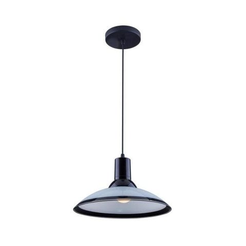 Kit com 03 unidades Pendente Chapéu em Vidro Ice Preto 30cm - Startec