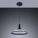 Ver imagem 2 de Kit com 03 unidades Pendente Chapéu em Vidro Ice Preto 30cm - Startec