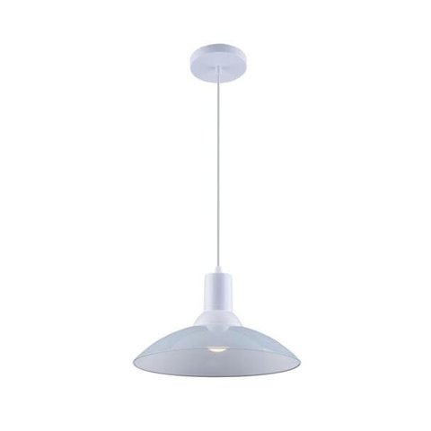 Kit com 02 unidades Pendente Chapéu em Vidro Ice Branco 30cm - Startec