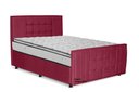 Ver imagem 1 de Cama com Cabeceira Queen Size Estofada Uvaia 160cm Suede: Vermelho