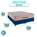 Ver imagem 2 de Cama Box + Colchão Queen Molas Ensacadas Airtech Ortobom