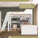 Ver imagem 6 de Beliche Multifuncional Office para Quarto Adulto Vivace