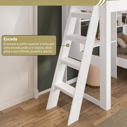 Beliche Multifuncional Office para Quarto Adulto Vivace - 10