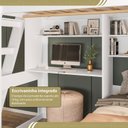Ver imagem 7 de Beliche Multifuncional Office para Quarto Adulto Vivace
