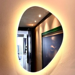 Espelho para Hall de Entrada Decorativo Led com Suporte 51cm - 6