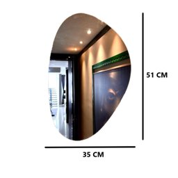 Espelho para Hall de Entrada Decorativo Led com Suporte 51cm - 3