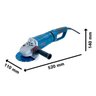 Esmerilhadeira Bosch 7pol 2.500w Gws 25-180 Lvi D 220v - 4