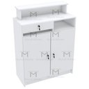 Ver imagem 3 de BALCÃO CAIXA ATENDIMENTO COM PORTAS M495.B (LOJA, COMÉRCIO) MUNDI MOVEIS