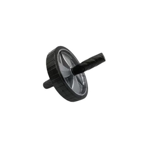 Roda Abdominal Exercícios Lombar Funcional Academia - Preto