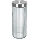 Ver imagem 1 de Pote Hermético de Vidro 2,2L Transparente 27x11x11cm Mantimentos Cozinha Tampa
