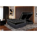 Ver imagem 4 de Cama Box Baú Queen + Colchão Ortopédico Kappesberg D28 Anatã´mico Onix + Base Crc Corano Gray