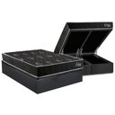 Ver imagem 1 de Cama Box Baú Queen + Colchão Ortopédico Kappesberg D28 Anatã´mico Onix + Base Crc Corano Gray