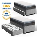 Ver imagem 3 de Cama Box com Colchão de Espuma D45 Pillow Top Fort Comfort + Auxiliar de Espuma Unique Solteiro 88cm