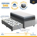 Ver imagem 3 de Cama Box com Colchão de Espuma D45 Pillow Top Fort Comfort + Auxiliar de Espuma Unique Solteiro 88cm