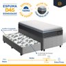 Cama Box com Colchão de Espuma D45 Pillow Top Fort Comfort + Auxiliar de Espuma Unique Solteiro 88cm - 3