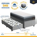 Ver imagem 4 de Cama Box com Colchão de Espuma D45 Pillow Top Fort Comfort + Auxiliar de Espuma Unique Solteiro 88cm