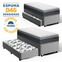 Ver imagem 2 de Cama Box com Colchão de Espuma D45 Pillow Top Fort Comfort + Auxiliar de Espuma Unique Solteiro 88cm