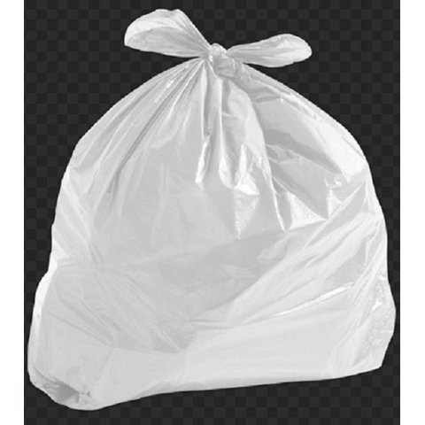 Saco de Lixo Supereforçado Branco 100 Litros C/ 100 Unidades Cor:branco