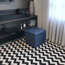 Ver imagem 5 de Puff Baú Desmontável Linho Jeans 41cmx40cmx40cm 