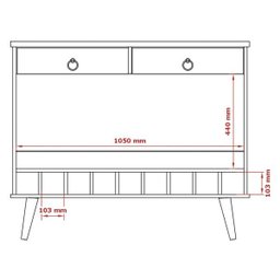 Balcão Aparador Para Sala de Jantar com Adega Seller Preto Acetinado/Cumarú - Patrimar Móveis - 5
