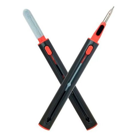 Caneta Multifuncional Limpadora de Fone Preto