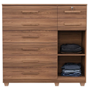 Ver imagem 3 de Cômoda New Vitória 8 Gavetas 1 Porta Castanho - Benetil
