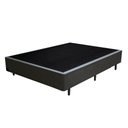 Ver imagem 1 de Cama Box Casal 138 Cinza Sintetico - Santo Box
