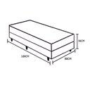 Ver imagem 2 de Cama Box Conjugado Solteiro Espuma D23 Ortopédica 56x88x188