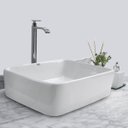 Ver imagem 2 de Kit Cuba Pia Louça Cerâmica Banheiro C/ Torneira e Válv S13