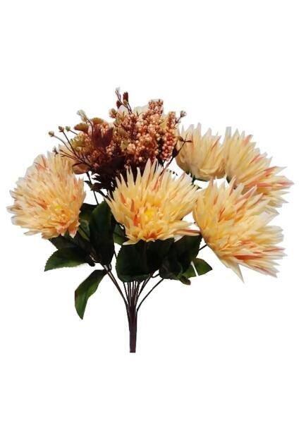 Buque De Flor Margarida Artificial Grande 50Cm Decoração - 1