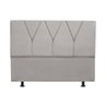 Cabeceira Estofada Solteiro 90cm Jade Suede Cinza Claro - D a Decor - 1