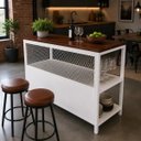 Ver imagem 2 de Bancada Ilha para Cozinha Design Industrial 1,40m x 60cm