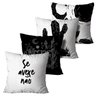 Kit 4 Capas para Almofadas Cordel Se Avexe Não 45x45cm - 1