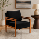 Ver imagem 1 de Poltrona Yasmin do Papai Decorativa Estofada em Veludo Suede para Área Externa ou Sala de Espera:pre