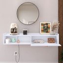 Ver imagem 3 de Aparador Buffet Suspenso Moderno Decor 1 Porta Nicho Organizador Sala Estar Jantar Área Café –