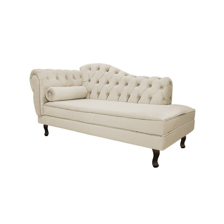 Recamier Diana 185cm Lado Direito Corano Bege