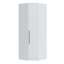Ver imagem 1 de Guarda-Roupa de Canto Oblíquo Modular 1 Porta 100% MDF Moderno 83.1cm Requinte Branco/Line