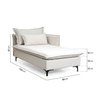 Sofá Modular Chaise Braço Lateral com Pé Metal Sôma CabeCasa MadeiraOriginals - 4