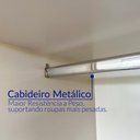 Ver mais imagens de Guarda-Roupa Casal 6 Portas 6 Gavetas com Espelho em MDF Milano Off White/Nevaska