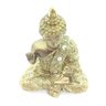 Buda Com Pedras G Dourado - Mão Direita Levantada - 3