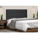 Ver imagem 1 de Painel Cabeceira Livia Cama Box Solteiro 90Cm Suede Preto
